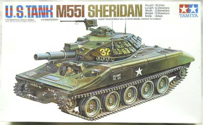 Tamiya 1/35 US Tank M551 Sheridan Motorized, 3031 plastic model kit